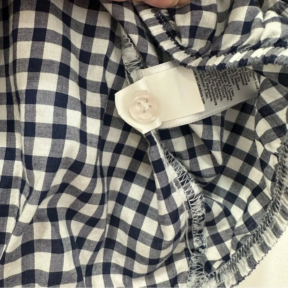 Nation LTD Heidi Girly Elastic Crop in Gingham - Picture 5 of 7